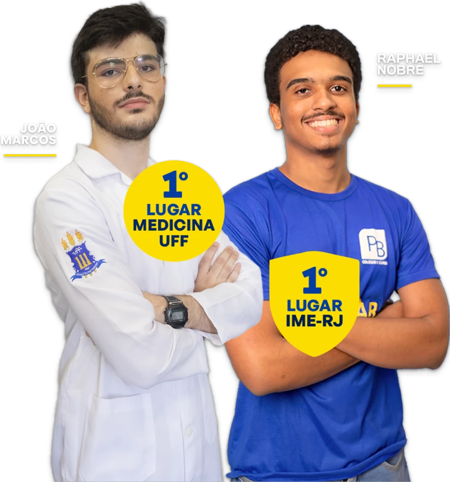 Estudantes aprovados em medicina na UERJ com o PB Colégio e Curso